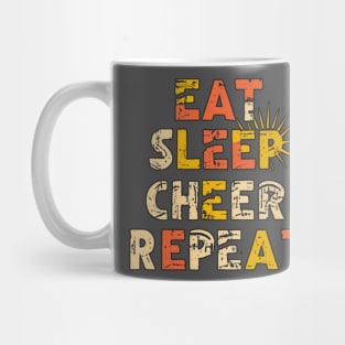 eat sleep cheer repeat Mug